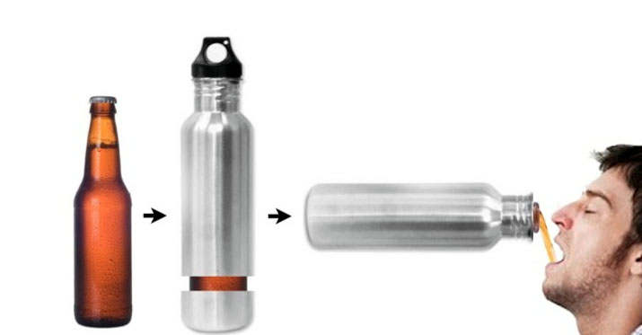 beer bottle thermos