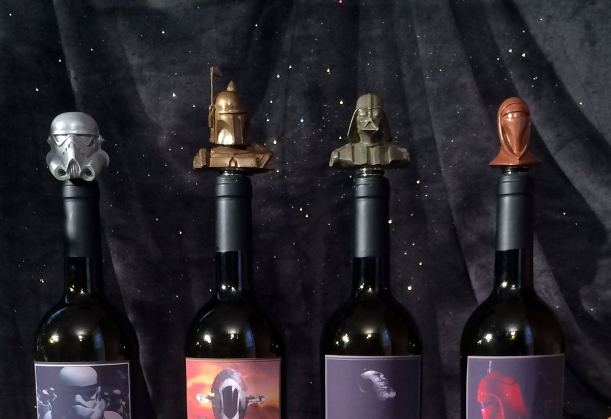 star wars wine bottle