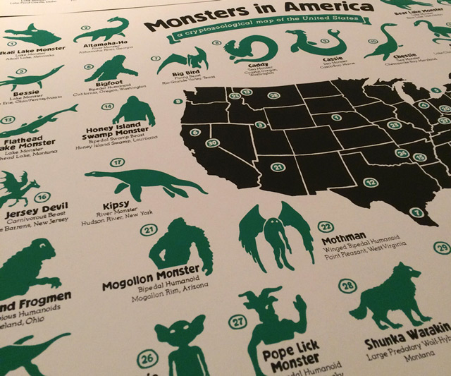 Monsters in America Map