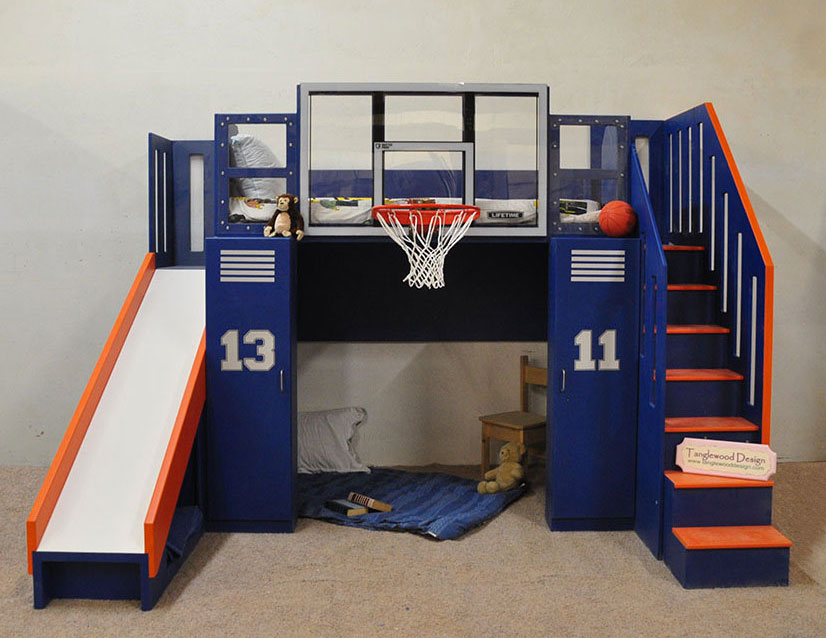 basketball loft bed