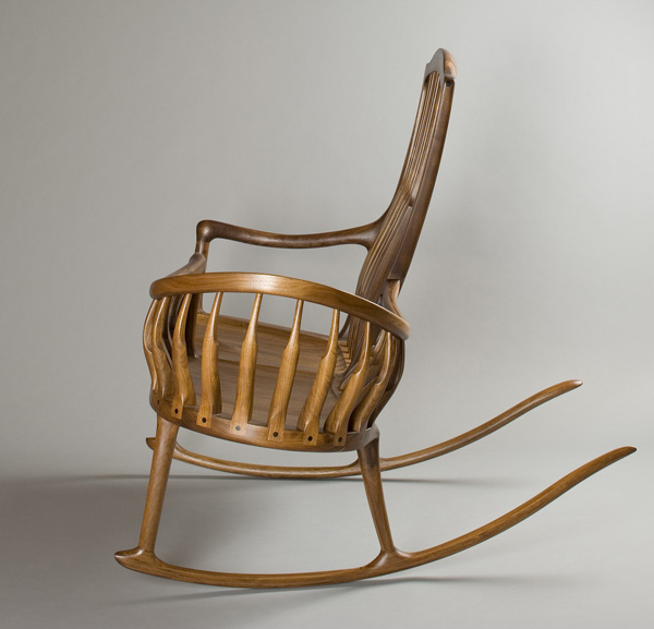 rocking chair with cradle