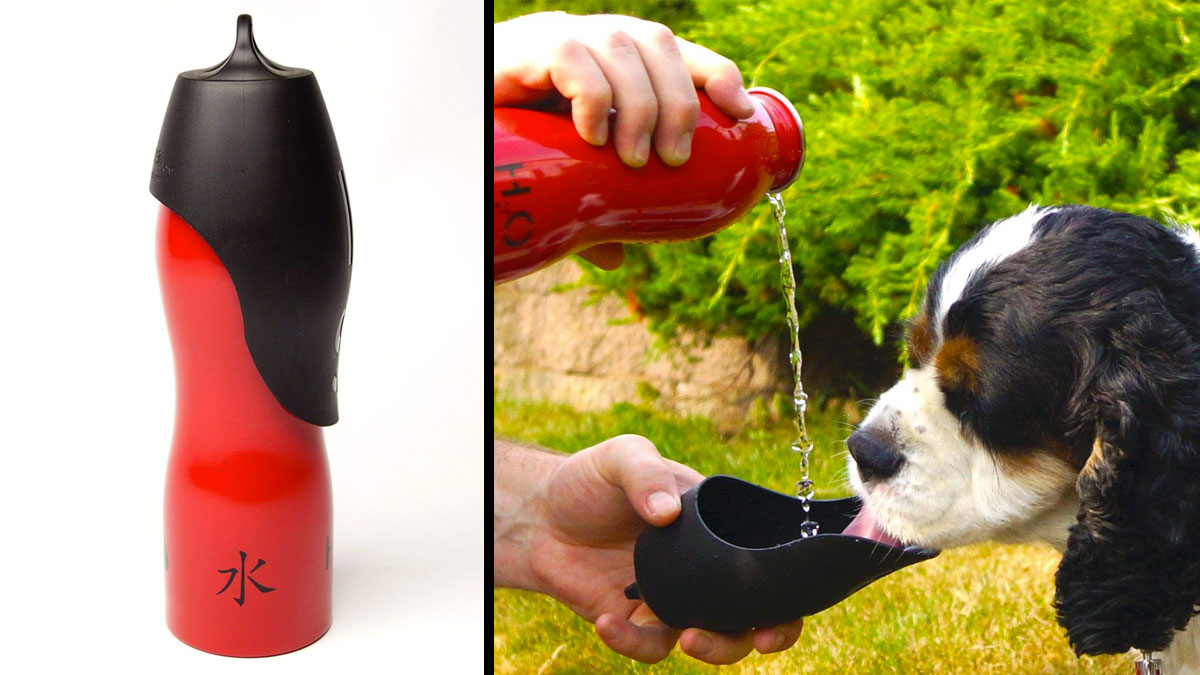 h2o4k9 dog water bottle and travel bowl