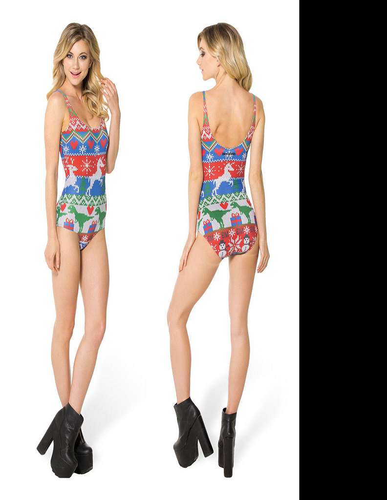 christmas themed bathing suits