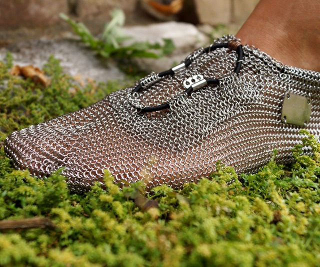 ghost barefoot chainmail shoes