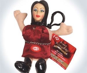 Miss Naughty Talking Keychain