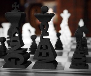 Typographical Chess Set