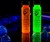 Tekno Black Light Bubbles in Gold and Blue