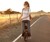 Girl Riding Self-Balancing Unicycle (SBU V3)