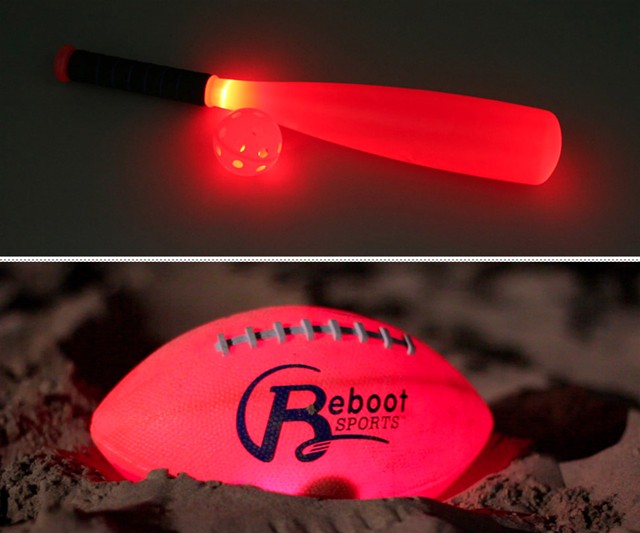 LED Backyard Sports - Football and Baseball Sets