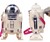 Closed & Open Views of R2D2 Water Bottle