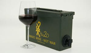Boxed Wine In Ammunition Case
