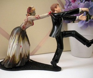 Zombie Wedding Cake Topper