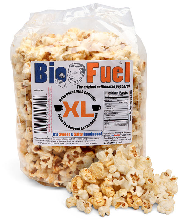 Biofuel Caffeinated Popcorn