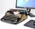 3/4 View of USB Typewriter Computer Keyboard