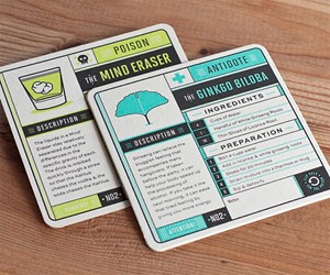 Nighttime Poison/Morning Antidote Coasters