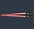 Darth Vader Red LED Lightsaber Chopstick