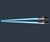 Luke Skywalker Blue LED Lightsaber Chopstick