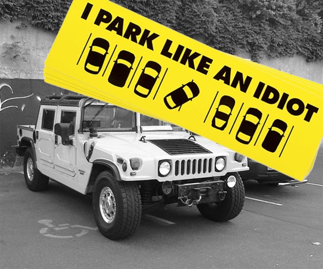 I Park Like an Idiot Stickers