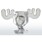 Christmas Vacation Glass Moose Mug