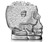 Glass Skull Ice Bucket - Side View