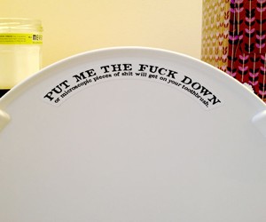 Friendly Toilet Seat Reminder