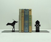 Dog & Fire Hydrant Bookends