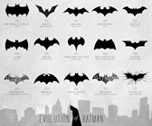 Evolution of the Bat-Signal Poster