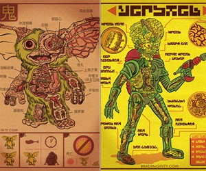 Movie Creature Anatomy Prints