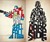 Typographic Iconic Movie Prints - Optimus Prime & Darth Vader