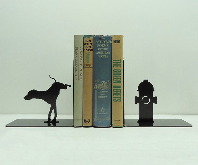 Dog & Fire Hydrant Bookends