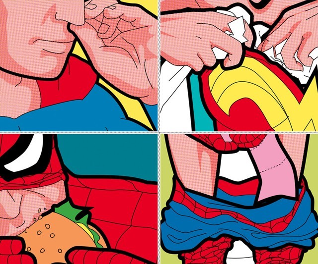 The Secret Lives of Superheros Prints