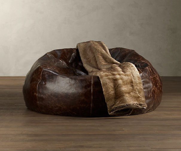 Grand Leather Bean Bag Chair Grand Leather Bean Bag Chair