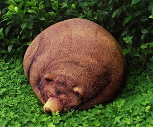 Big Sleeping Grizzly Bear Bean Bag