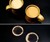 Mugs and Thermochromatic Rings on Heat Sensitive Table