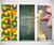Fridge Skins - Lego, Weathered Wood, and Suggestive Banana Motifs