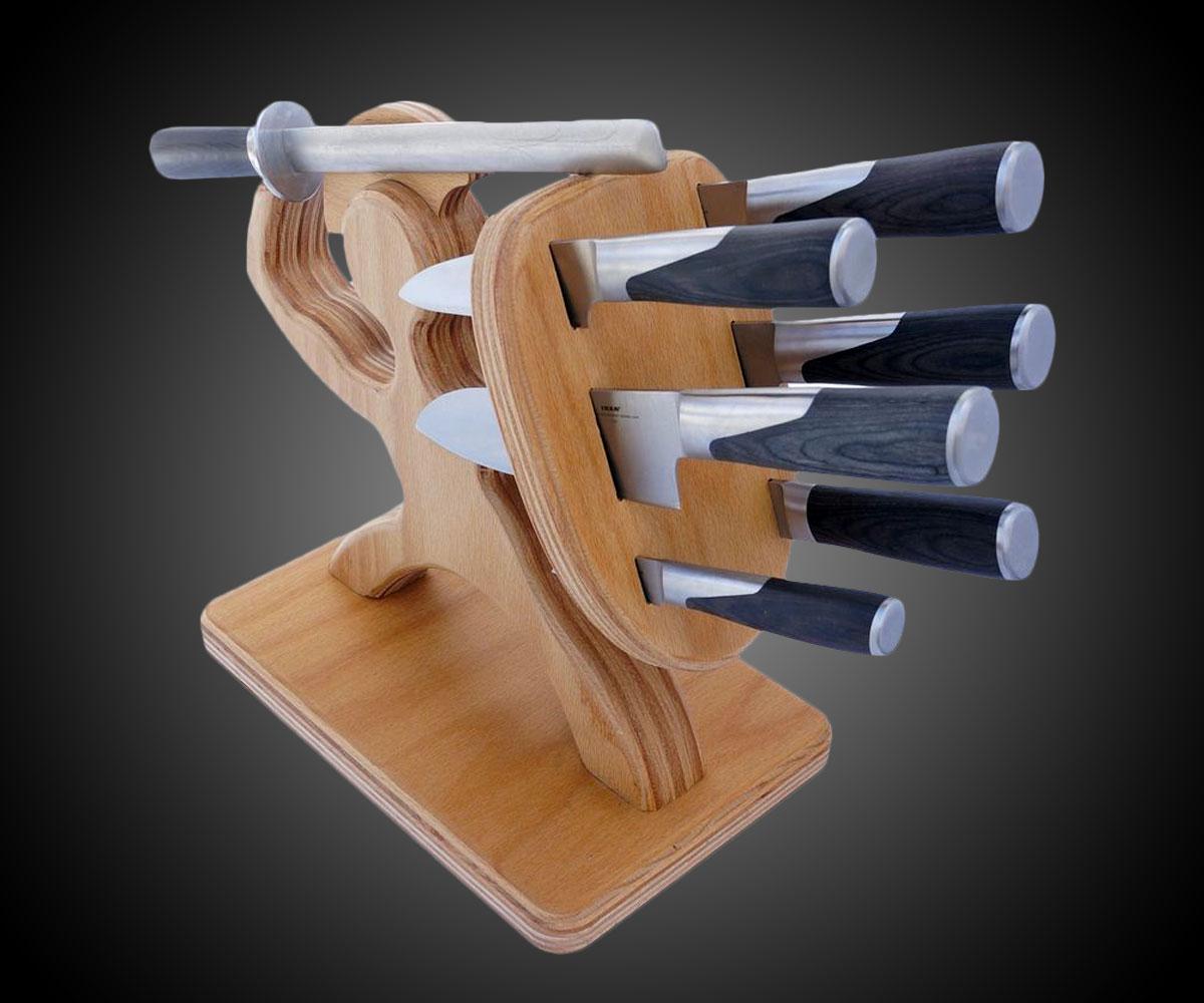 The Sparta Knife Block is a top Dude Gift for the Kitchen pick.