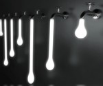 Recycled Light Bulb Oil Lamp
