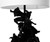 Childhood Toy Lamp in Black Closeup