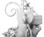 Childhood Toy Lamp in White Closeup