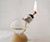 Recycled Light Bulb Oil Lamp - Lit