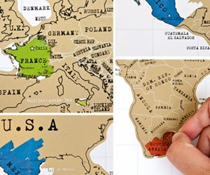 Where I've Been Scratch-Off Map