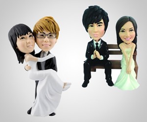 Your Face Wedding Cake Topper