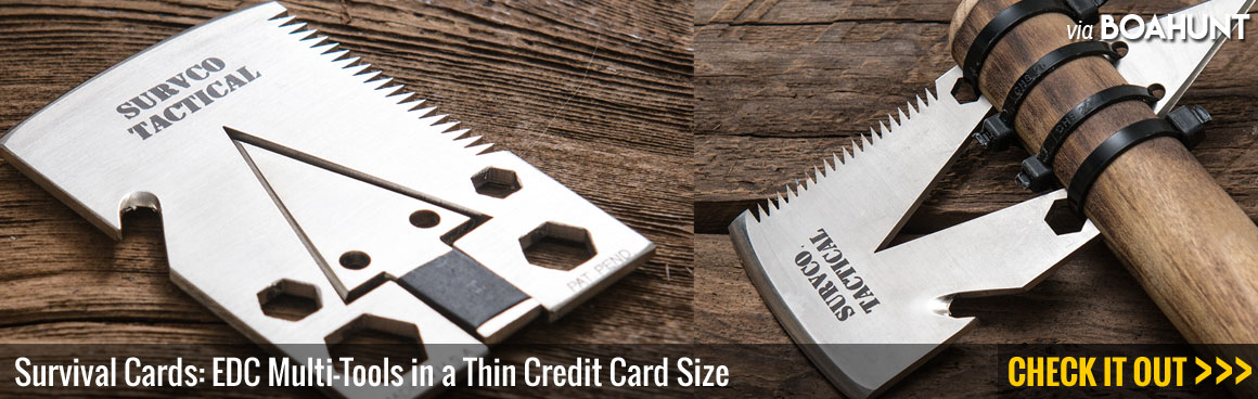 Survival Cards: EDC Multi-Tools in a Thin Credit Card Size