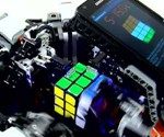 Black Light Rubik's Cube Necklace