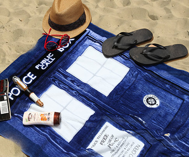 Doctor Who TARDIS Beach Towel
