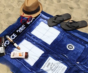 Doctor Who TARDIS Beach Towel