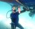 Man Using Snorkel Hookah to Clean Boat Underside