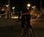 Cyclist Wearing Red HALO LED Sport Belt