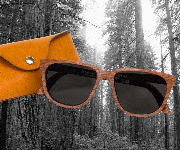 1,000 Year Old Reclaimed Redwood Sunglasses