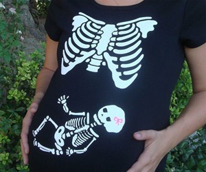 Skeleton Maternity Shirt